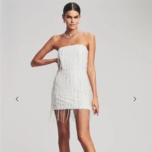 Retrofete Heather sequin star fringe dress